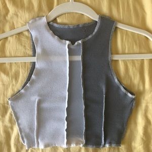 (SOLD ON CURTSY) Cider Gray Halter Neck Crop Top